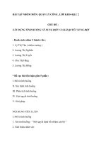 BÀI tập NHÓM môn QUẢN lý CÔNG