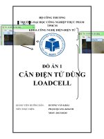 Cân điện tử sử dụng mạch arduino có kết nối với giao diện máy tính