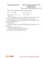 Đề thi học kì 2 môn Hóa học lớp 8 phòng GD&ĐT Tam Đảo, Vĩnh Phúc năm 2015 - 2016