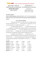 Bộ đề thi thử THPT Quốc gia môn Tiếng Anh năm 2016 trường THPT Chuyên Sư phạm, Hà Nội