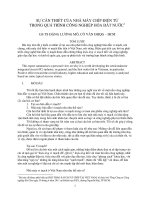 SỰ CẦN THIẾT CỦA NHÀ MÁY CHÍP ĐIỆN TỬ TRONG QUÁ TRÌNH CÔNG NGHIỆP HÓA ĐẤT NƯỚC