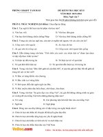 Đề thi học kì 2 môn Ngữ văn lớp 7 phòng GD&ĐT Tam Đảo, Vĩnh Phúc năm 2015 - 2016