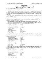 CHƯƠNG I SỐ LIỆU ĐỒ ÁN THIẾT KẾ CẦU