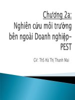 Nghiên Cứu Môi Trường Bên Ngoài Doanh Nghiệp