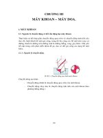 CHƯƠNG III MÁY KHOAN - MÁY DOA