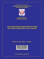 Thiết kế bộ nhận và điều khiển hệ thống san phẳng lasler bằng hệ suy luận mờ 