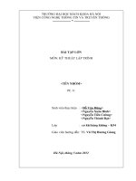 Bài tập lớn môn kỹ thuật lập trình thang máy