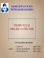 Báo cáo tiểu luận đề tài tìm hiểu luật khoa học công nghệ Việt Nam