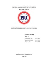 Thiết kế bộ điều khiển trạng thái cho động cơ DC