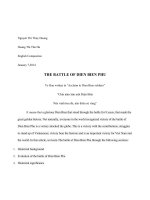 THE BATTLE OF DIEN BIEN PHU  Trận chiến Điện Biên Phủ bản tiếng anh