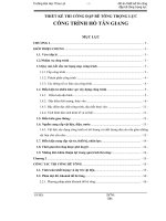 thiết kế đập bê tông trọng lực hồ tân giang