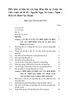 Điều kiện có hiệu lực của hợp đồng dân sự 