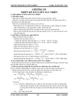 CHƯƠNG 7 THIẾT KẾ BẢN LIÊN TỤC NHIỆT