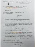 Đề thi thử THPT Quốc gia năm 2016 môn Toán trường THPT Chuyên Đại học Sư phạm Hà Nội (Lần 2)