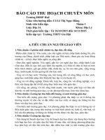 thu hoạch chuyên môn giảng dạy địa lí THPT