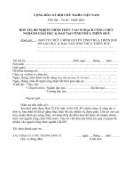 ĐƠN XIN BỔ NHIỆM CHÍNH THỨC VÀO NGHẠCH CÔNG CHỨC NGHÀNH GIÁO DỤC  ĐÀO TẠO TỈNH THỪA THIÊN HUẾ