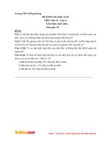 Đề thi học kì 2 môn Địa lý lớp 8 trường THCS Hồng Dương, Hà Nội năm 2015 - 2016