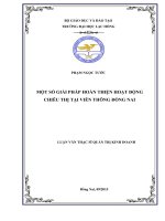 Một số giải pháp hoàn thiện hoạt động chiêu thị tại viễn thông đồng nai