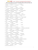 250 câu trắc nghiệm về từ vựng ôn thi THPT Quốc gia 2016 môn Tiếng Anh