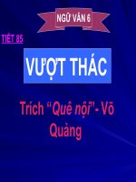 Ngữ Văn 6:  Vượt thác