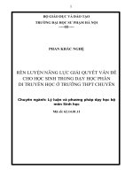 Rèn luyện năng lực giải quyết vấn đề cho học sinh trong  (TT)