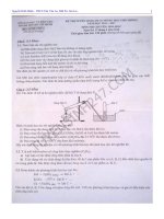 Đề vào 10 chuyên hóa LHP TP Hồ Chí Minh 2016