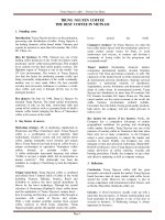 TRUNG  NGUYEN  COFFEE THE  BEST  COFFEE IN VIETNAM