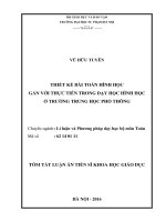 Thiết kế bài toán hình học gắn với thực tiễn trong dạy học hình học ở trường trung học phổ thông (TT)