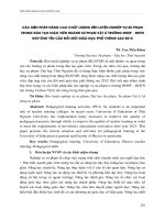 CÁC BIỆN PHÁP NÂNG CAO CHẤT LƯỢNG rèn LUYỆN NGHIỆP vụ sư PHẠM TRONG đào tạo GIÁO VIÊN NGÀNH sư PHẠM vật lí TRƯỜNG ĐHSP – ĐHTN đáp ỨNG yêu cầu đổi mới GIÁO dục PHỔ THÔNG SAU 2015 