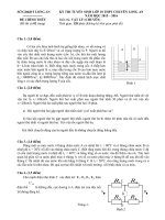 Đề TS10 Lý (chuyên) Chuyên Long An 2015-2016