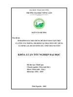 Tình Hình Mắc Hội Chứng Hô Hấp Ở Đàn Lợn Thịt Và Công Tác Phòng, Trị Bệnh Tại Trại Trần Đức Hùng Xã Minh Lập, Tỉnh Thái Nguyên