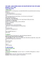 Cac ham lenh trong Game Maker