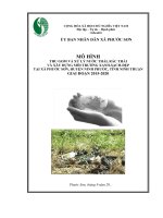 Mô hình thu gom và xử lý rác thải