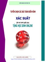 Một số bài toán về xác suât