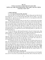 SKKN nâng cao chất lượng đội ngũ giáo viên thông qua biện pháp bồi dưỡng thực hiện chương trình giáo dục mầm non” 