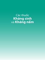 Ebook các thuốc kháng sinh và kháng nấm