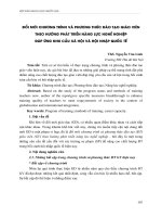 ĐỔI mới CHƯƠNG TRÌNH và PHƯƠNG THỨC đào tạo GIÁO VIÊN THEO HƯỚNG PHÁT TRIỂN NĂNG lực NGHỀ NGHIỆP đáp ỨNG NHU cầu xã hội và hội NHẬP QUỐC tế 