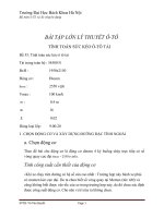 Bài tập lớn lý thuyết ô tô