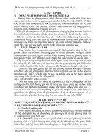 skkn phân loại bài tập giải phương trình và bất phương trình vô tỷ 