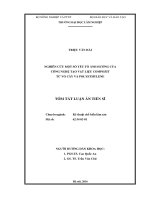 Nghiên cứu một số yếu tố ảnh hưởng của công nghệ tạo vật liệu compozit từ vỏ cây và polyethylene (TT)