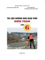 Tài liệu hướng dẫn giáo viên môn toán lớp 6  phần 1