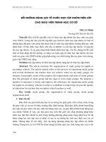 BỒI DƯỠNG NĂNG lực tổ CHỨC học tập NHÓM TRÊN lớp CHO GIÁO VIÊN TRUNG học cơ sở 