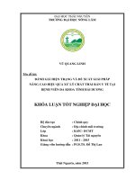 Đánh Giá Hiện Trạng Và Đề Xuất Giải Pháp Nâng Cao Hiệu Quả Xử Lý Chất Thải Rắn Y Tế Tại Bệnh Viên Đa Khoa Tỉnh Hải Dương
