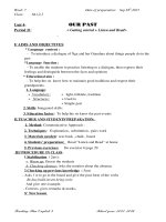 GIÁO ÁN TIẾNG ANH 8 UNIT 4