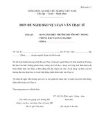 Mẫu 09 - Mẫu đơn đề nghị bảo vệ luận văn thạc sĩ