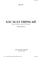 GIÁO TRÌNH XÁC XUẤT THỐNG KÊ