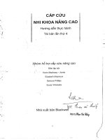 CẤP CỨU NHI KHOA NÂNG CAO