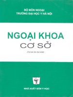 GIÁO TRÌNH NGOẠI CƠ SỞ Y HÀ NỘI
