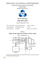 Thiết kế hệ thống dẫn động thùng trộn
