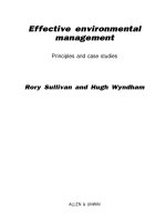 Effective environmental management Principles and case studies